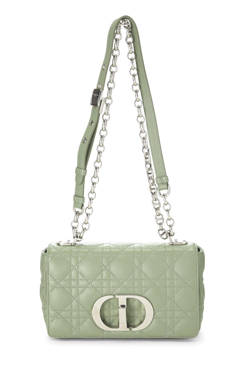 Dior, Green Cannage Calfskin Caro Bag Small, Green