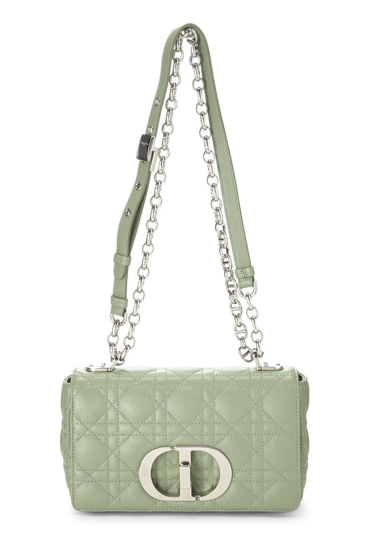 Dior, Green Cannage Calfskin Caro Bag Small, Green