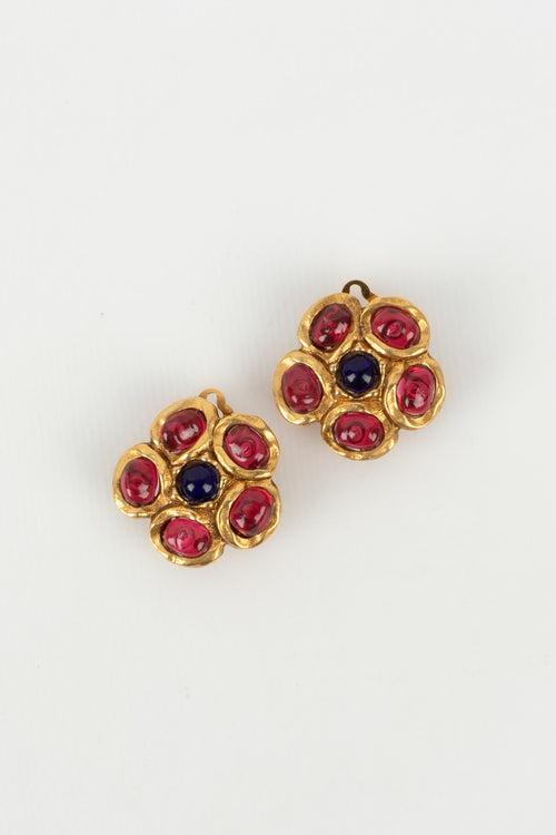 Boucles d'oreilles fleurs Chanel