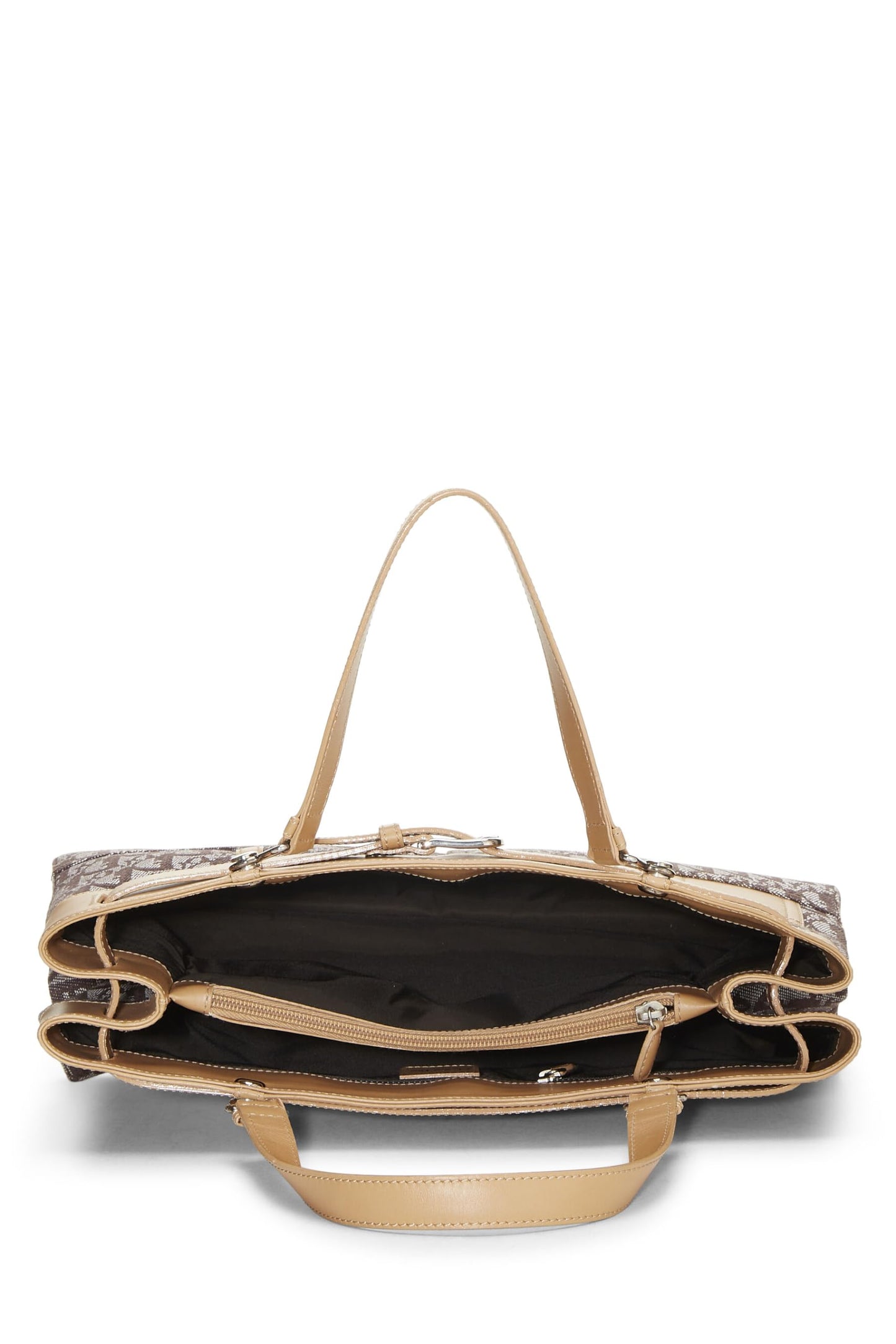 Dior, Brown Trotter Canvas Handbag, Brown