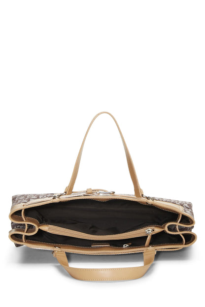 Dior, Brown Trotter Canvas Handbag, Brown