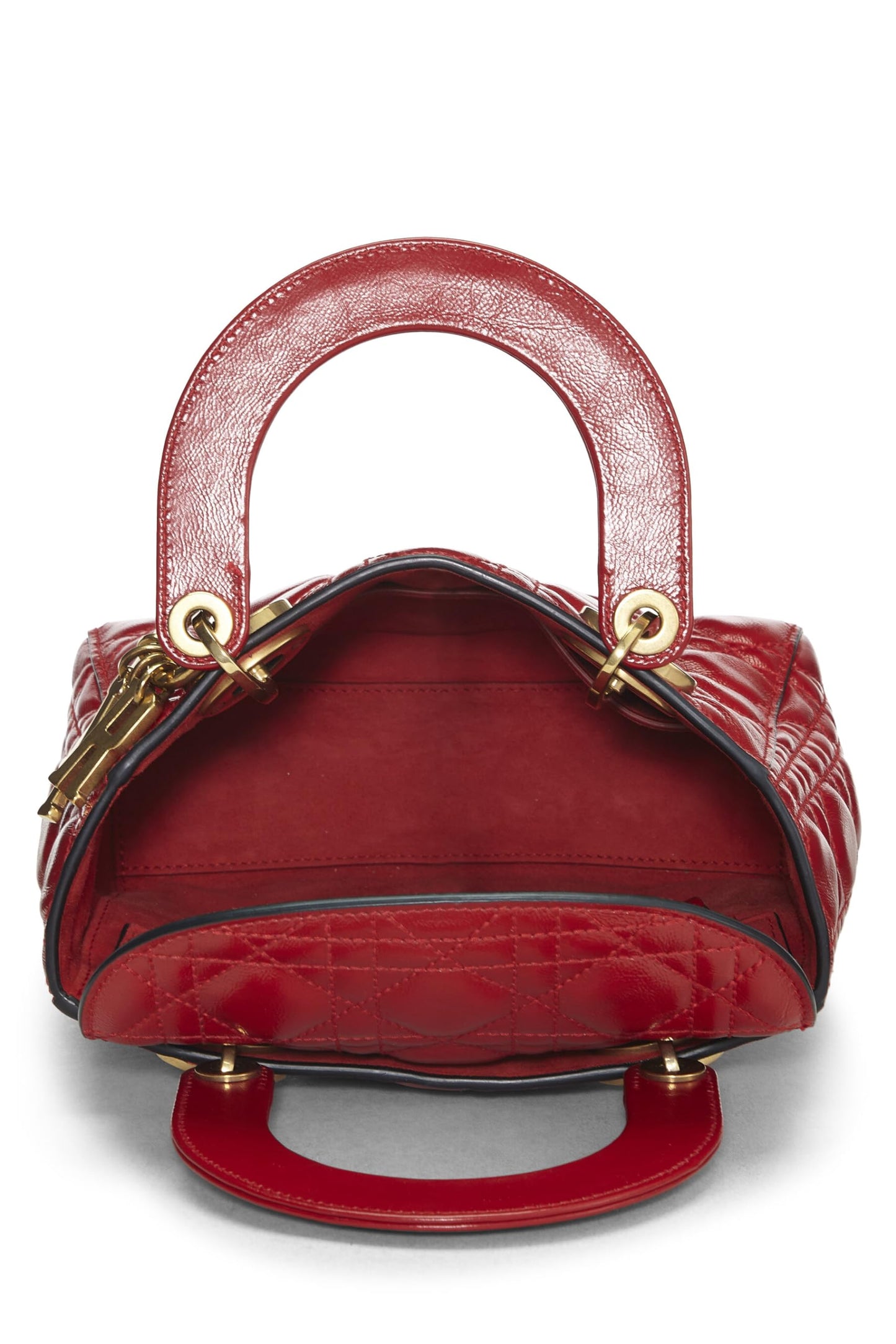 Dior, Red Calfskin My Lady Dior Lucky Charm Small, Red
