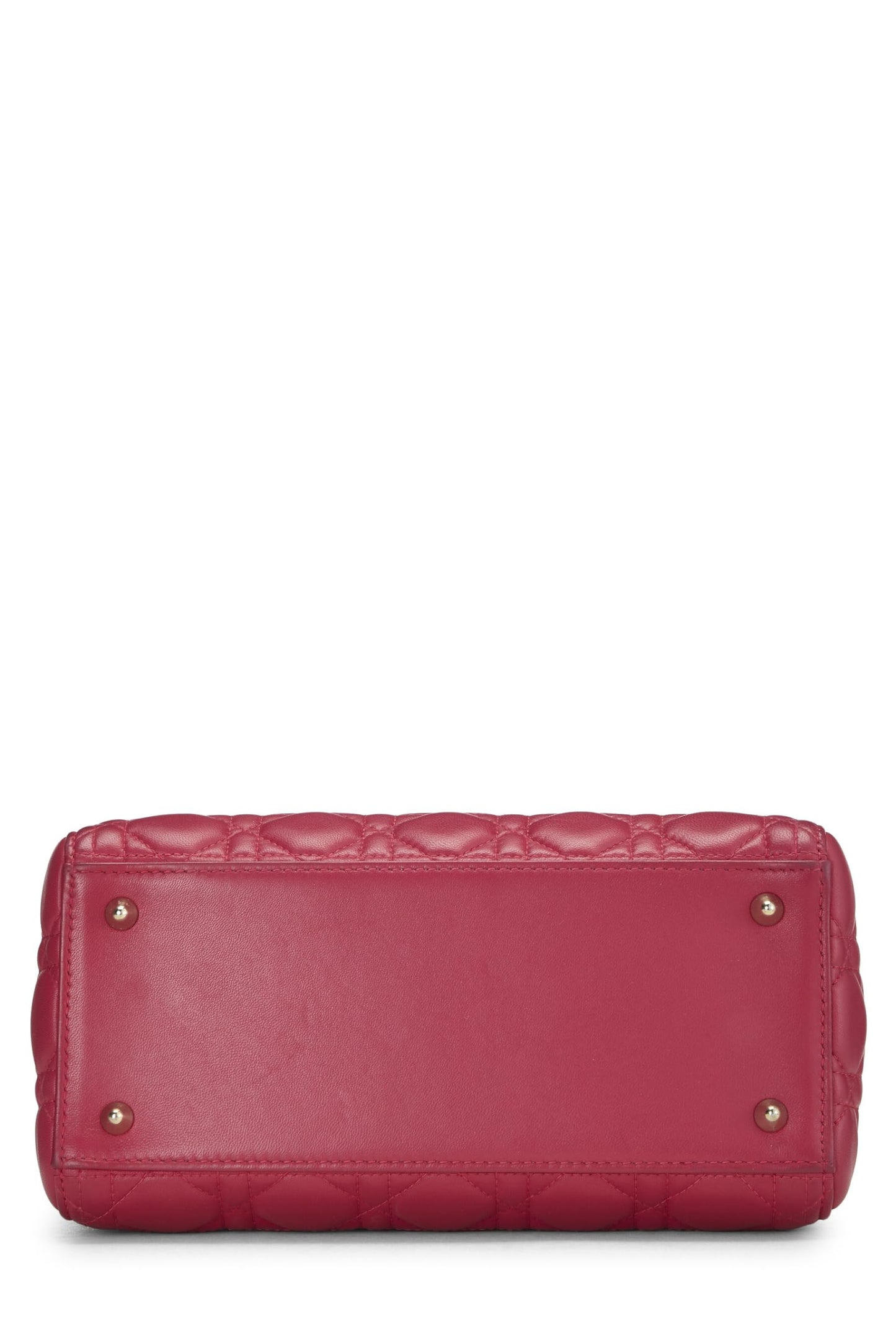 Dior, Pink Cannage Quilted Lambskin Lady Dior Medium, Pink