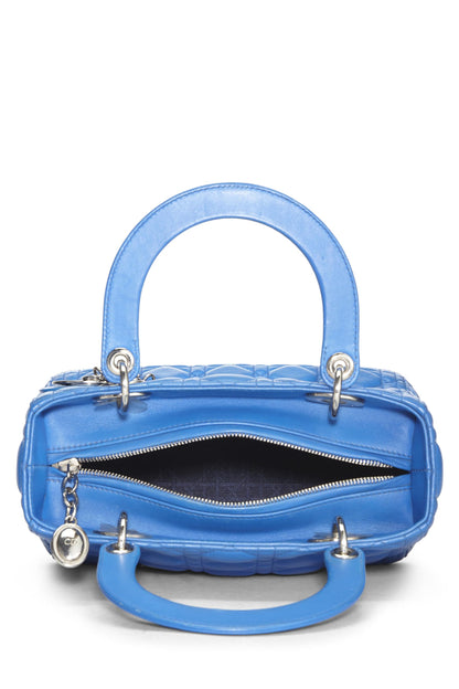 Dior, Blue Cannage Quilted Lambskin Lady Dior Medium, Blue