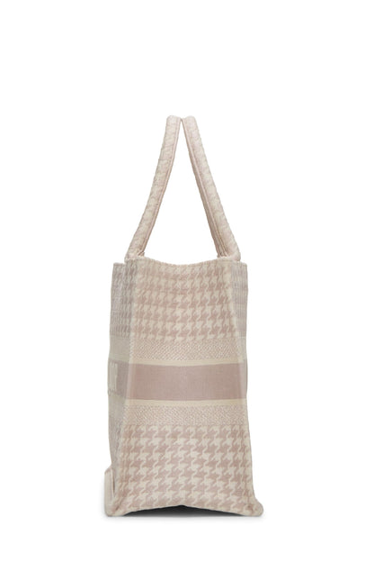 Dior, Pink Canvas Houndstooth Book Tote Medium, Pink