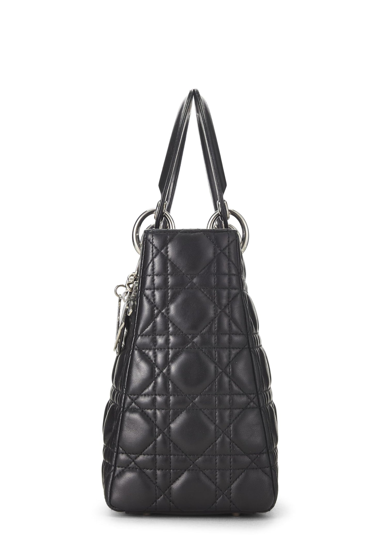 Dior, Black Cannage Quilted Lambskin Lady Dior Medium, Black