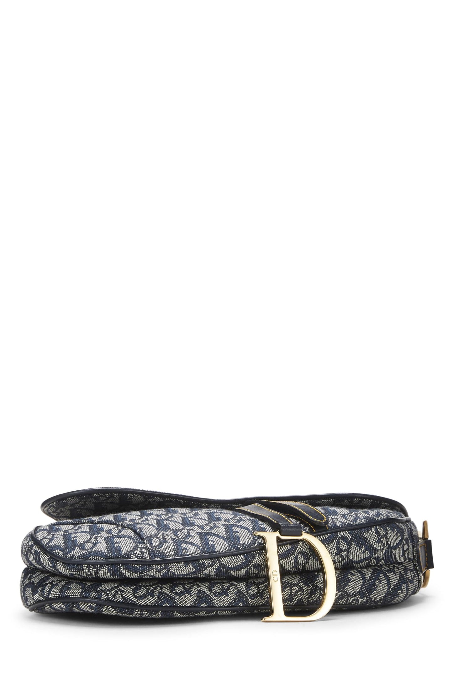 Dior, Navy Trotter Canvas Saddle Bag, Navy