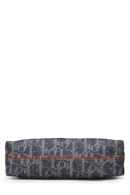 Dior, Navy Denim Trotter Flight Pouch, Navy