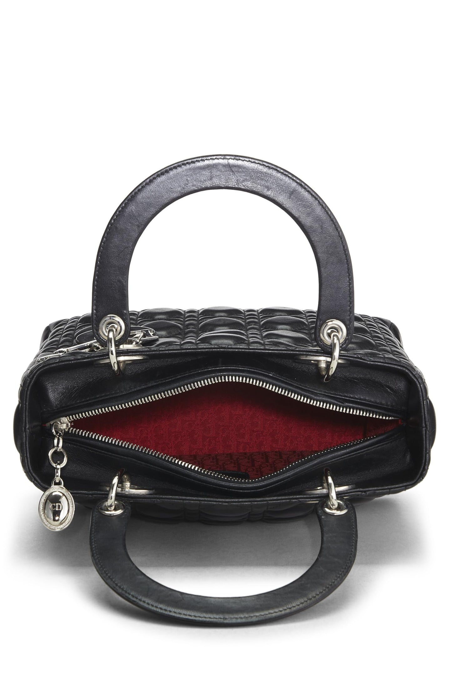 Dior, Black Cannage Quilted Lambskin Lady Dior Medium, Black