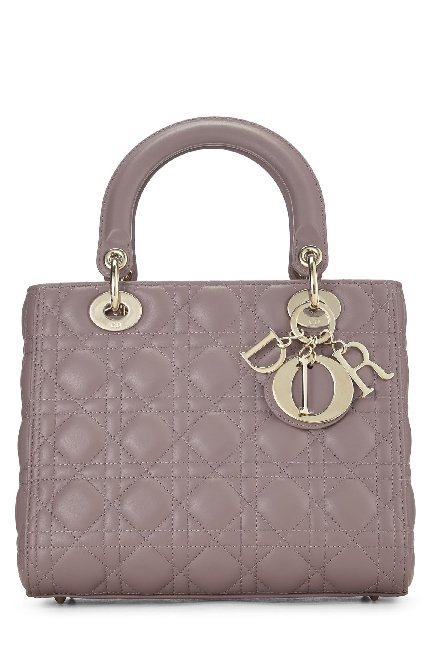 Dior, Purple Cannage Quilted Lambskin Lady Dior Medium, Purple