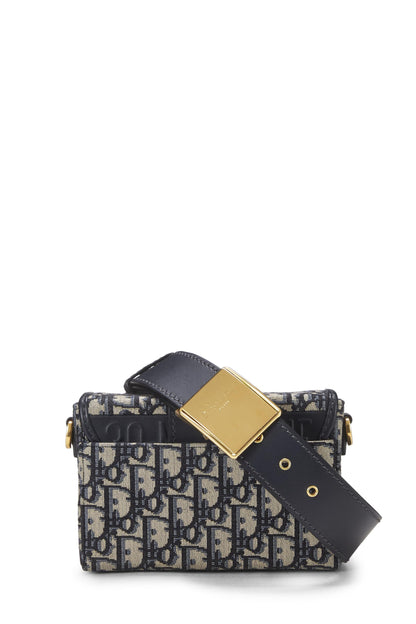 Dior, Navy Oblique Jacquard 30 Montaigne Box Bag, Navy