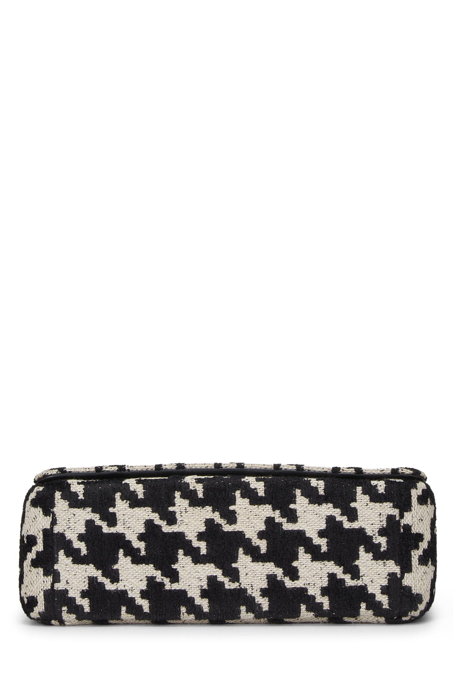 Dior, Black & White Houndstooth Jacquard Caro Bag Medium, Black