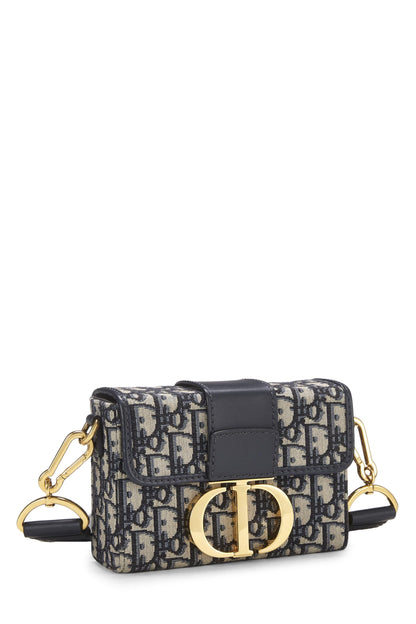 Dior, Navy Oblique Jacquard 30 Montaigne Box Bag, Navy