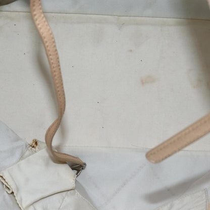 CHANEL Wild Stitch Tote Bag Leather Beige CC 72149