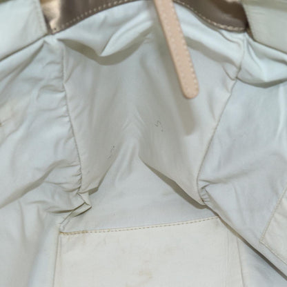 CHANEL Wild Stitch Tote Bag Leather Beige CC 72149