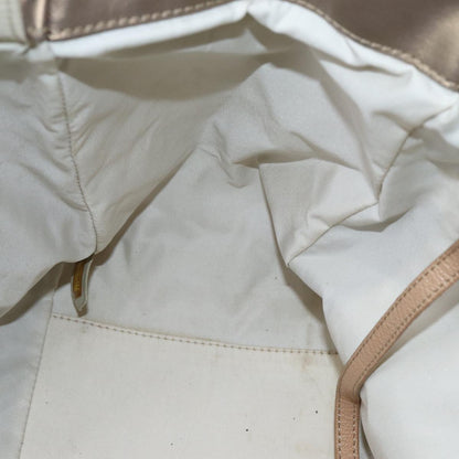 CHANEL Wild Stitch Tote Bag Leather Beige CC 72149