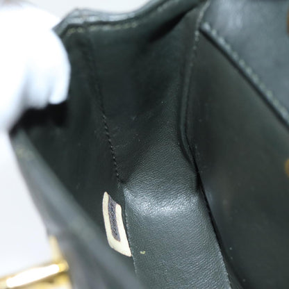 CHANEL Mini Matelasse Turn Lock Chain Bag Lamb Skin Black CC 72435A
