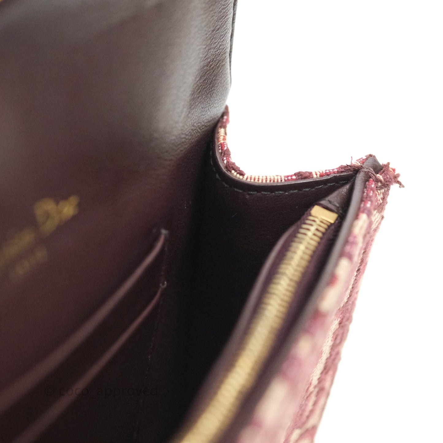 Dior Saddle Belt Pouch Burgundy Dior Oblique Jacquard