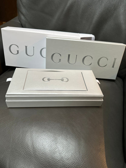 Gucci Card Case with Horsebit in Limited Edition Gift Box with Oversized Playing Cards