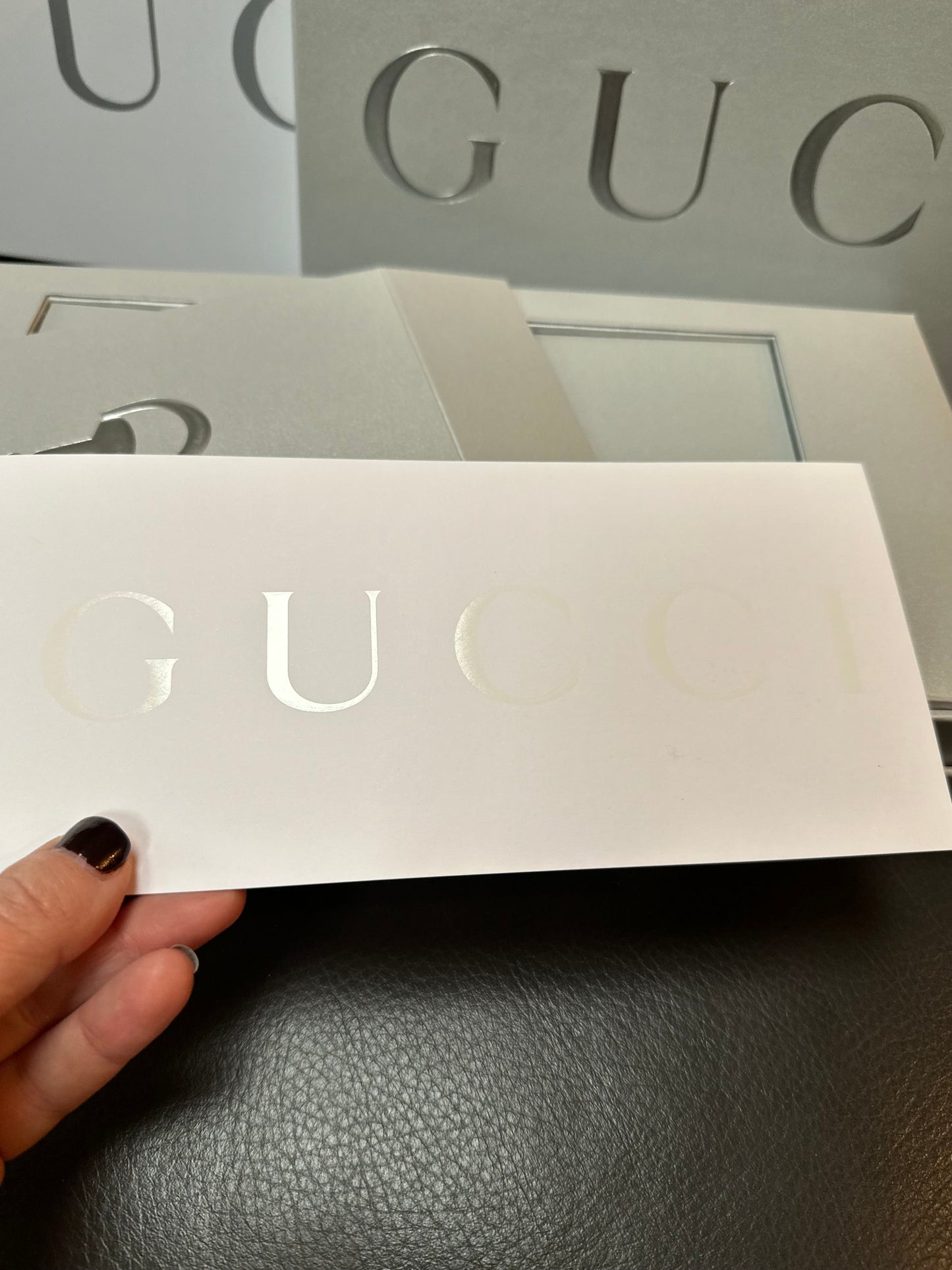 Gucci Card Case with Horsebit in Limited Edition Gift Box with Oversized Playing Cards