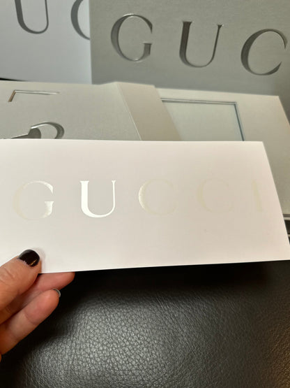 Gucci Card Case with Horsebit in Limited Edition Gift Box with Oversized Playing Cards