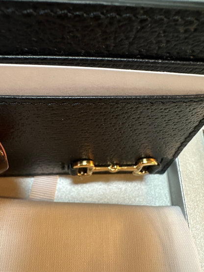 Gucci Card Case with Horsebit in Limited Edition Gift Box with Oversized Playing Cards