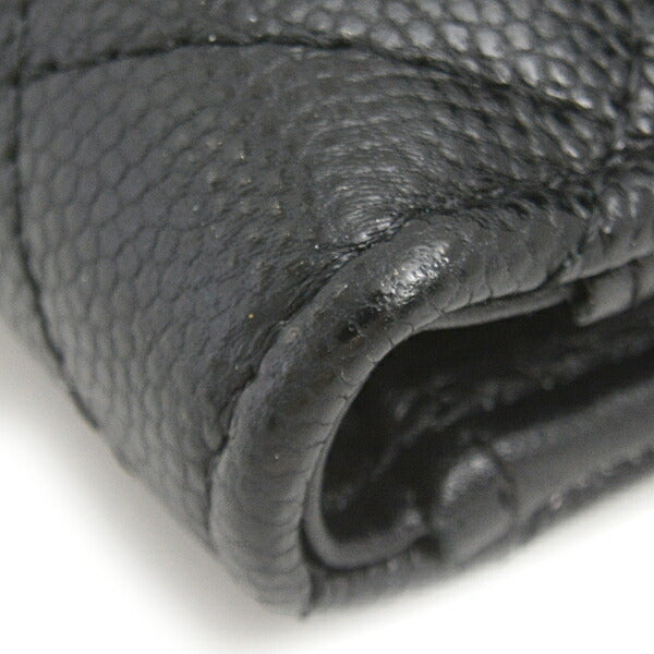 Chanel Caviar Skin Trifold Wallet Black