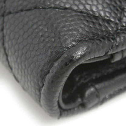 Chanel Caviar Skin Trifold Wallet Black