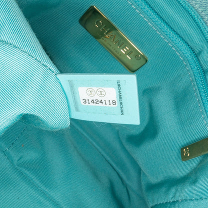 Blue Chanel Medium Denim 19 Flap Satchel