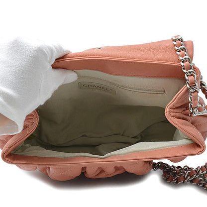 Chanel Matelasse Luxury Chain Shoulder Bag Calfskin Pink
