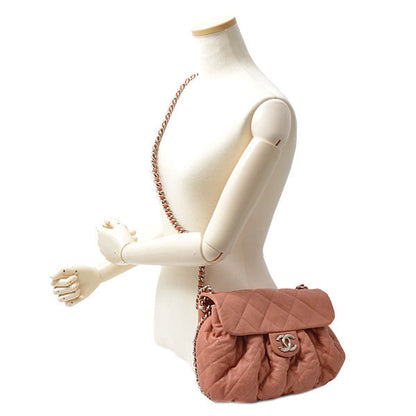 Chanel Matelasse Luxury Chain Shoulder Bag Calfskin Pink