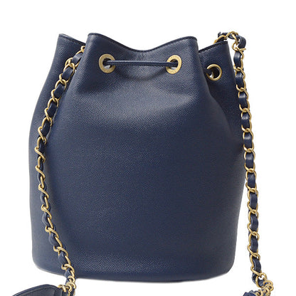 Chanel Small Doville Calfskin Shoulder Bag Navy