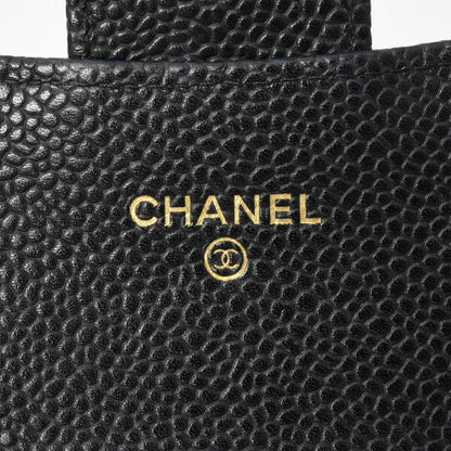 Chanel Caviar Long Flap Wallet Black