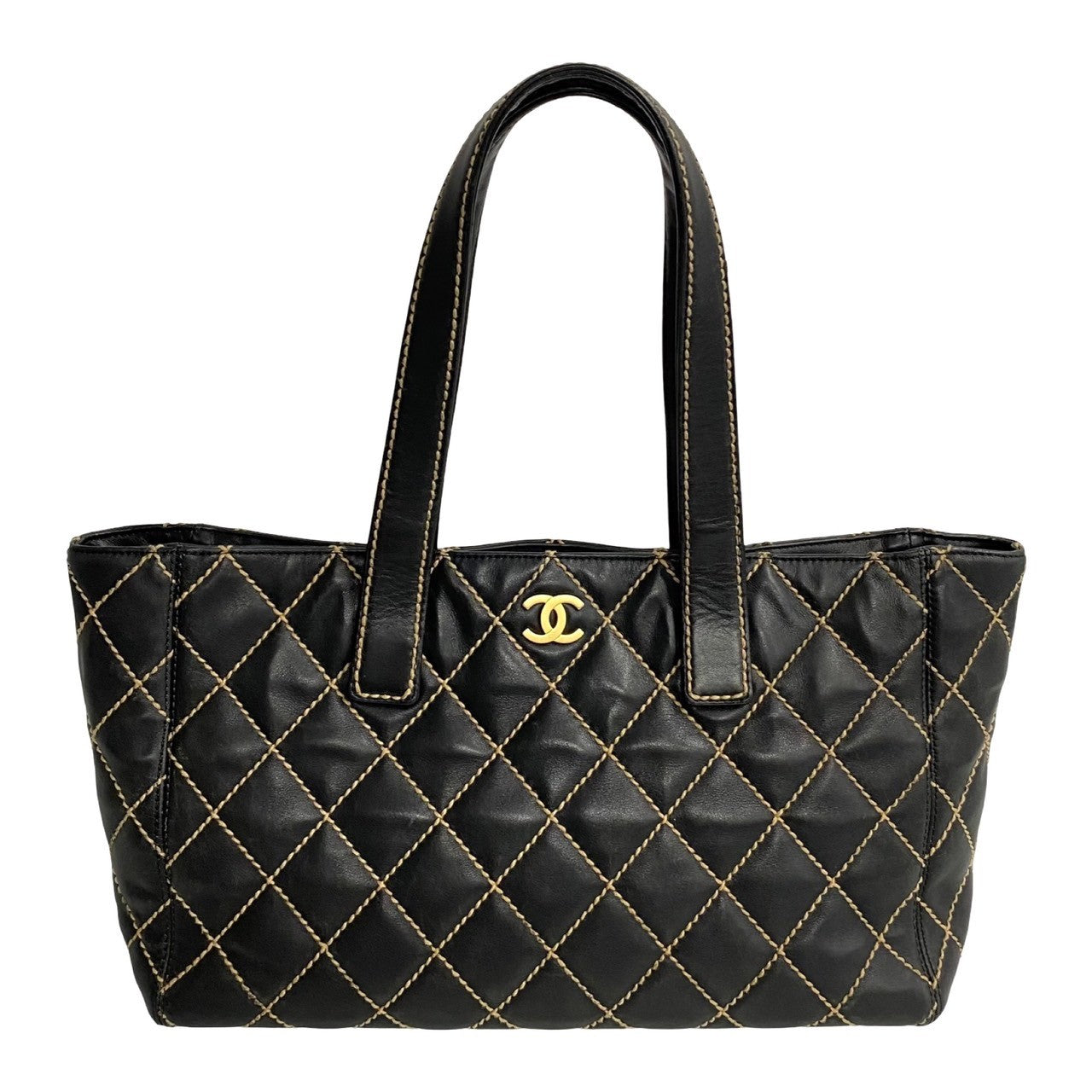 Chanel CC Wild Stitch Tote Bag  Leather Tote Bag in New Condition