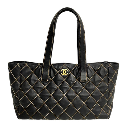 Chanel CC Wild Stitch Tote Bag  Leather Tote Bag in New Condition