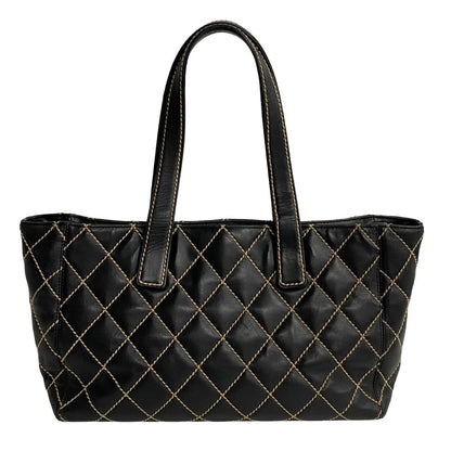 Chanel CC Wild Stitch Tote Bag  Leather Tote Bag in New Condition