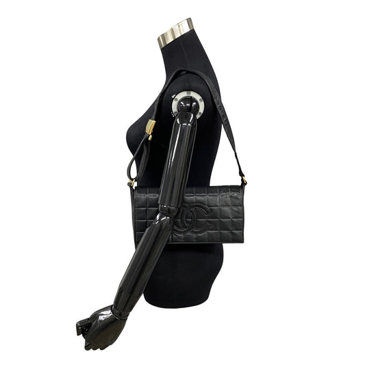 Chanel CC Chocolate Bar Shoulder Bag  Leather Crossbody Bag in New Condition