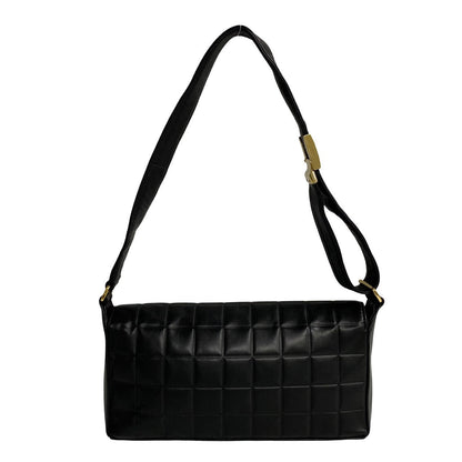 Chanel CC Chocolate Bar Shoulder Bag  Leather Crossbody Bag in New Condition