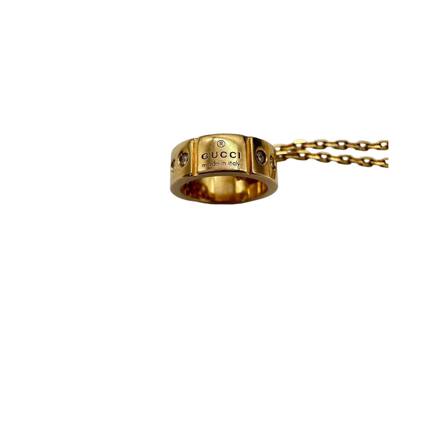 Gucci Amor circle pendant necklace