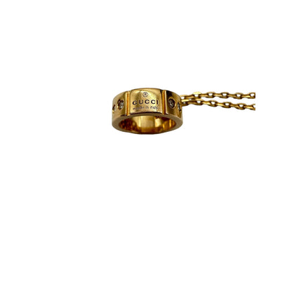 Gucci Amor circle pendant necklace