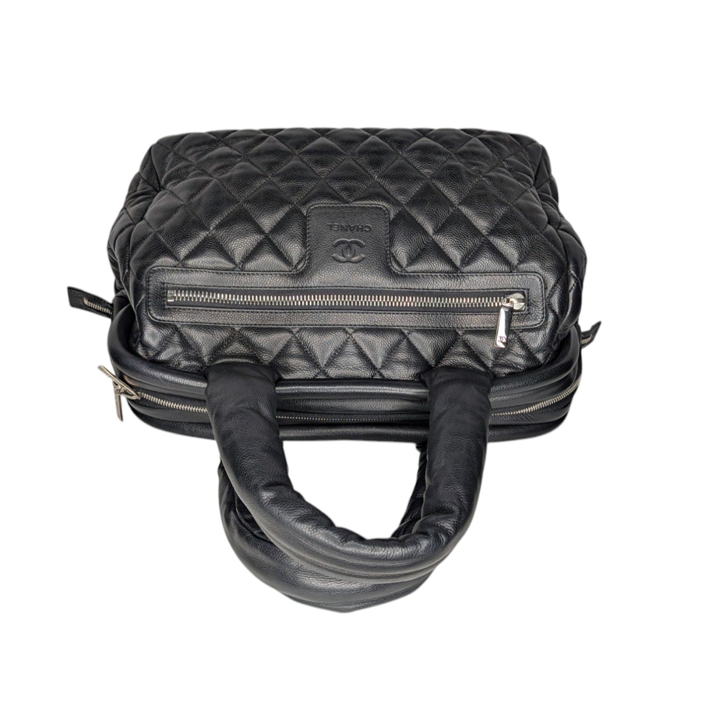 Chanel Vintage Caviar Leather Coco Cocoon Bowler Bag