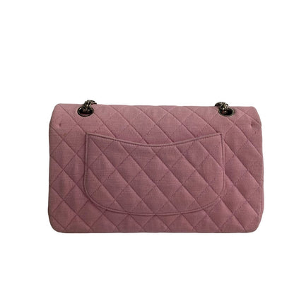 Chanel Medium Classic Double Flap Bag  Cotton Crossbody Bag in New Condition