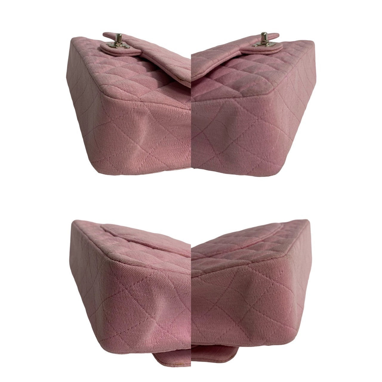 Chanel Medium Classic Double Flap Bag  Cotton Crossbody Bag in New Condition