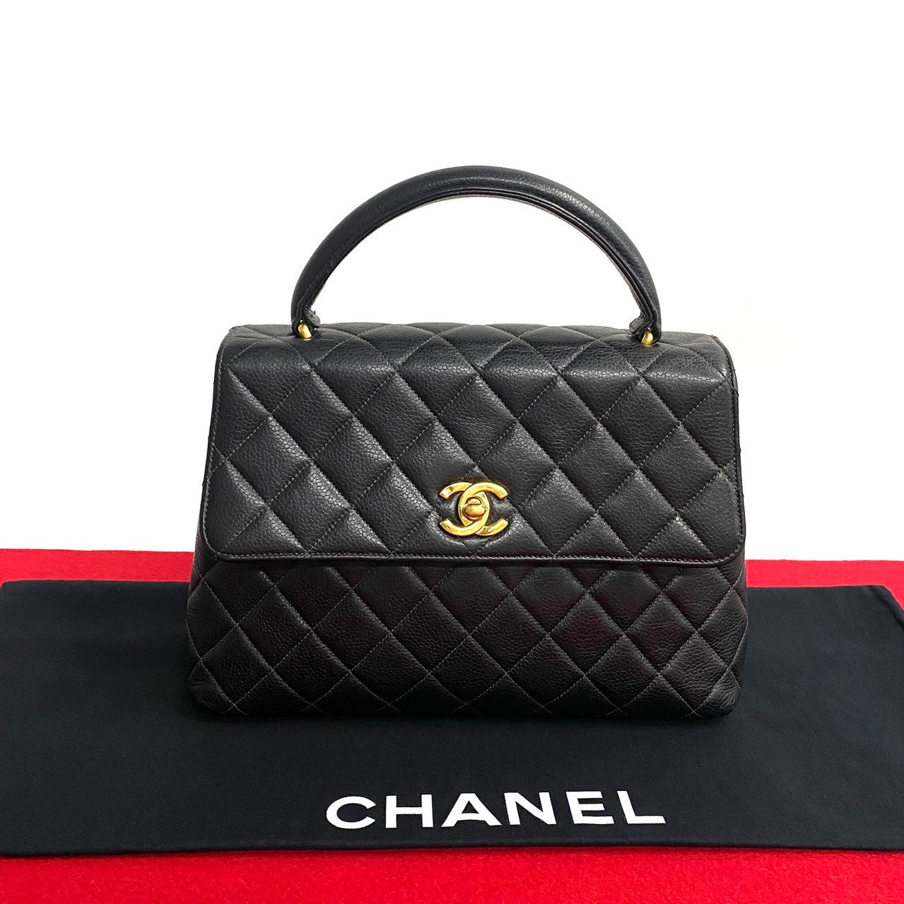 Chanel Matelasse Handbag Leather Handbag A12397