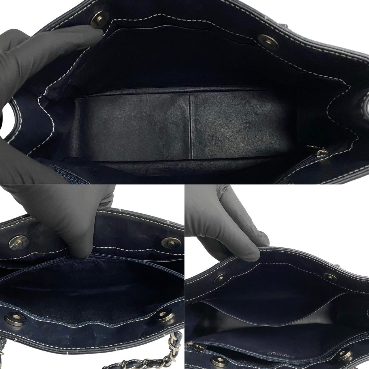 Chanel CC Wild Stitch Tote Bag  Leather Tote Bag