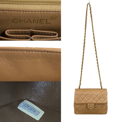 Chanel Matelasse Lambskin Chain Mini Shoulder Bag Leather Shoulder Bag 34194