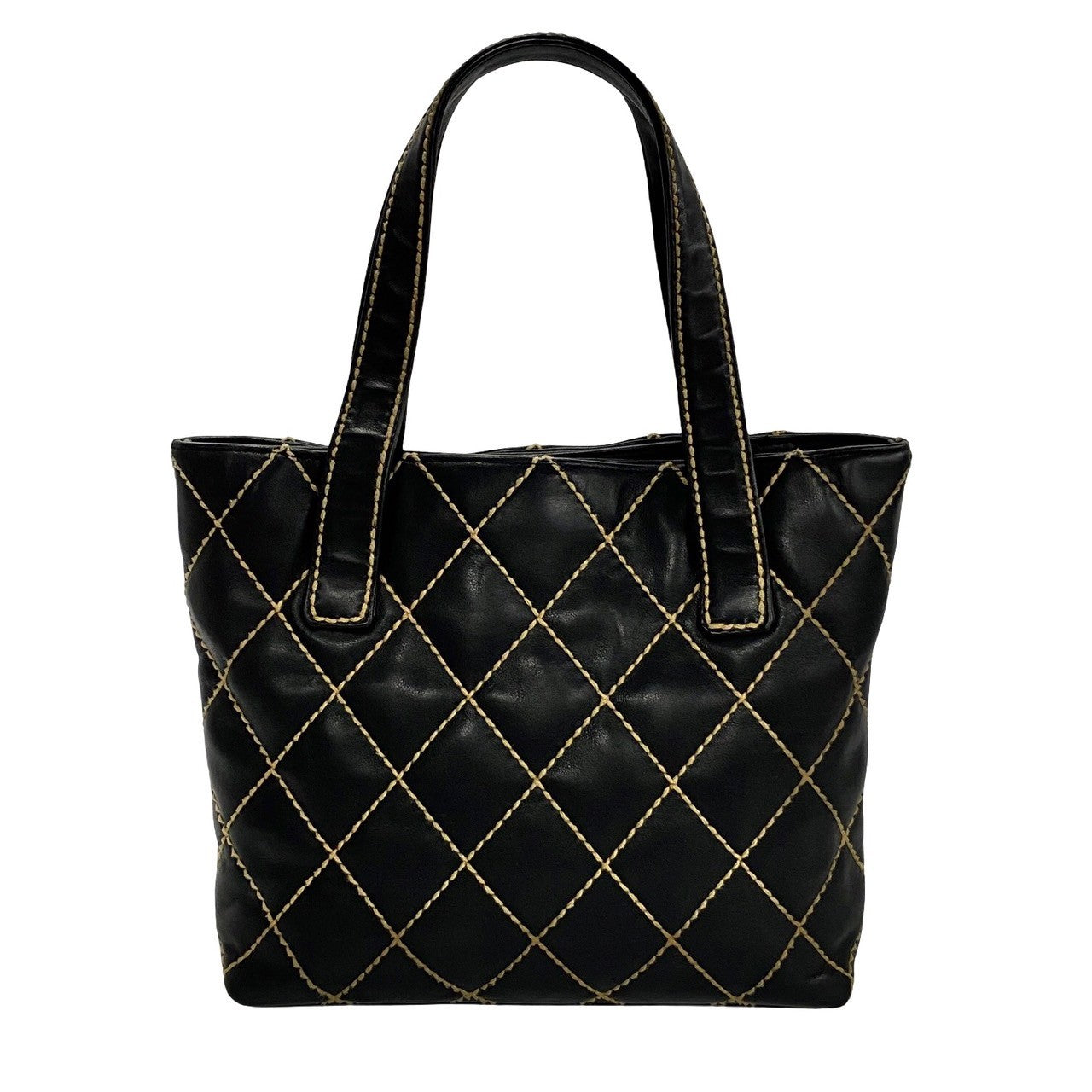 Chanel Matelasse Wild Stitch Coco Mark Leather Tote Bag Leather Tote Bag 36651