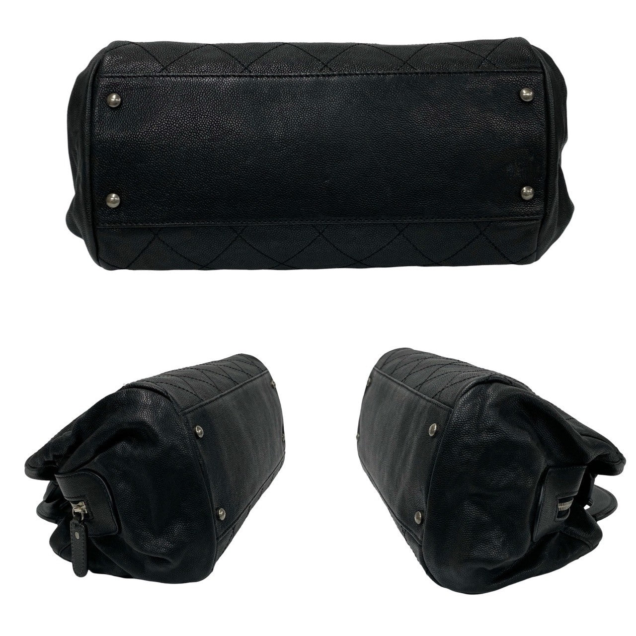 Chanel CC Caviar Outdoor Ligne Doctor Bag  Leather Handbag