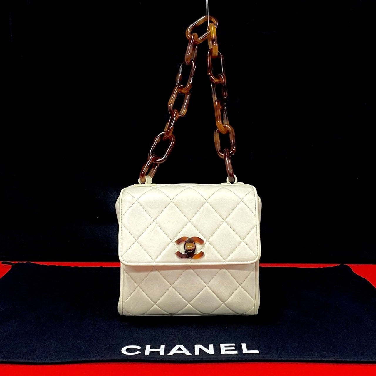 Chanel CC Matelasse Mini Chain Bag  Leather Handbag