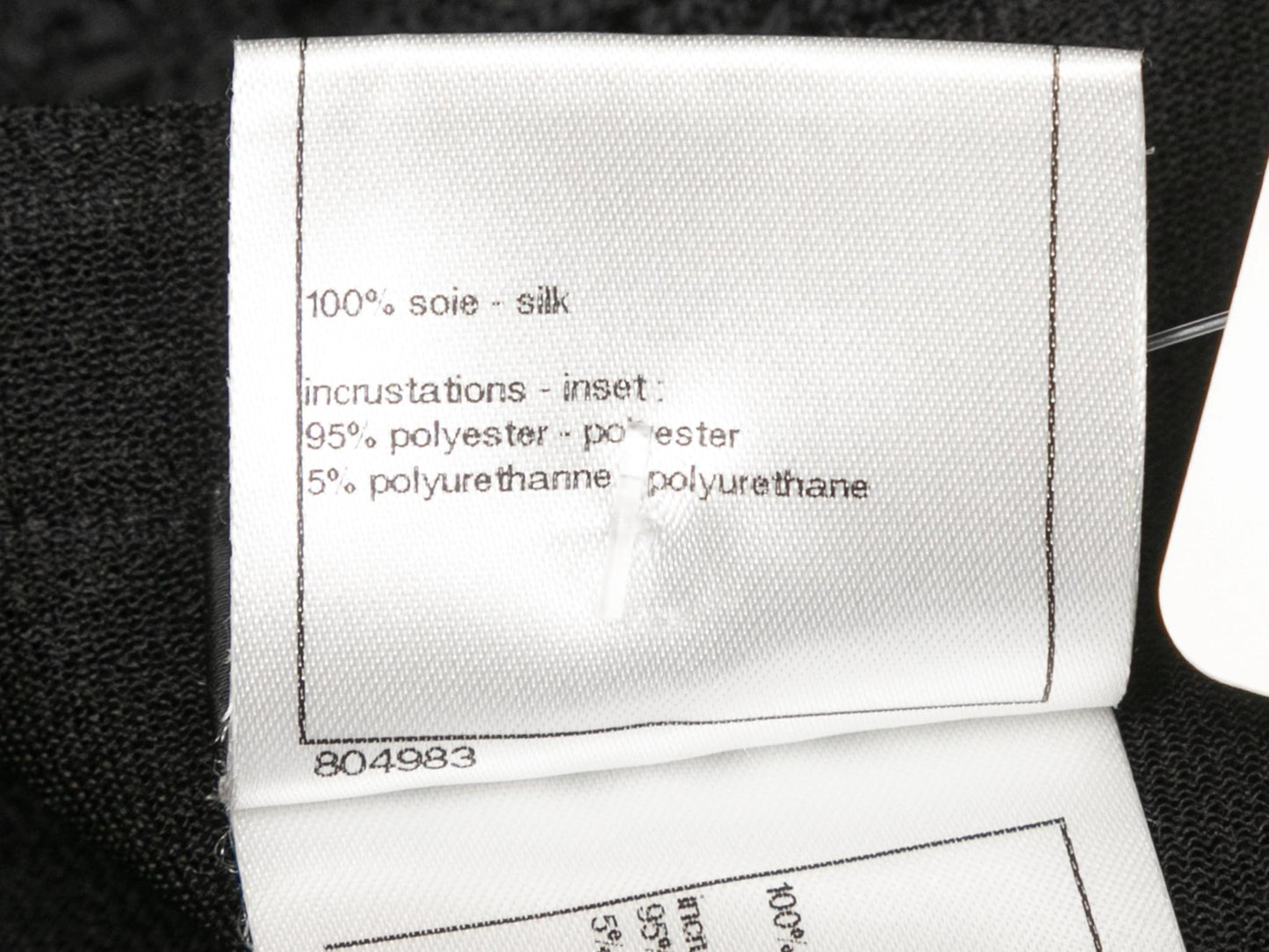 Black Chanel 2013 Silk Semi-Sheer Sleeveless Dress Size FR 50